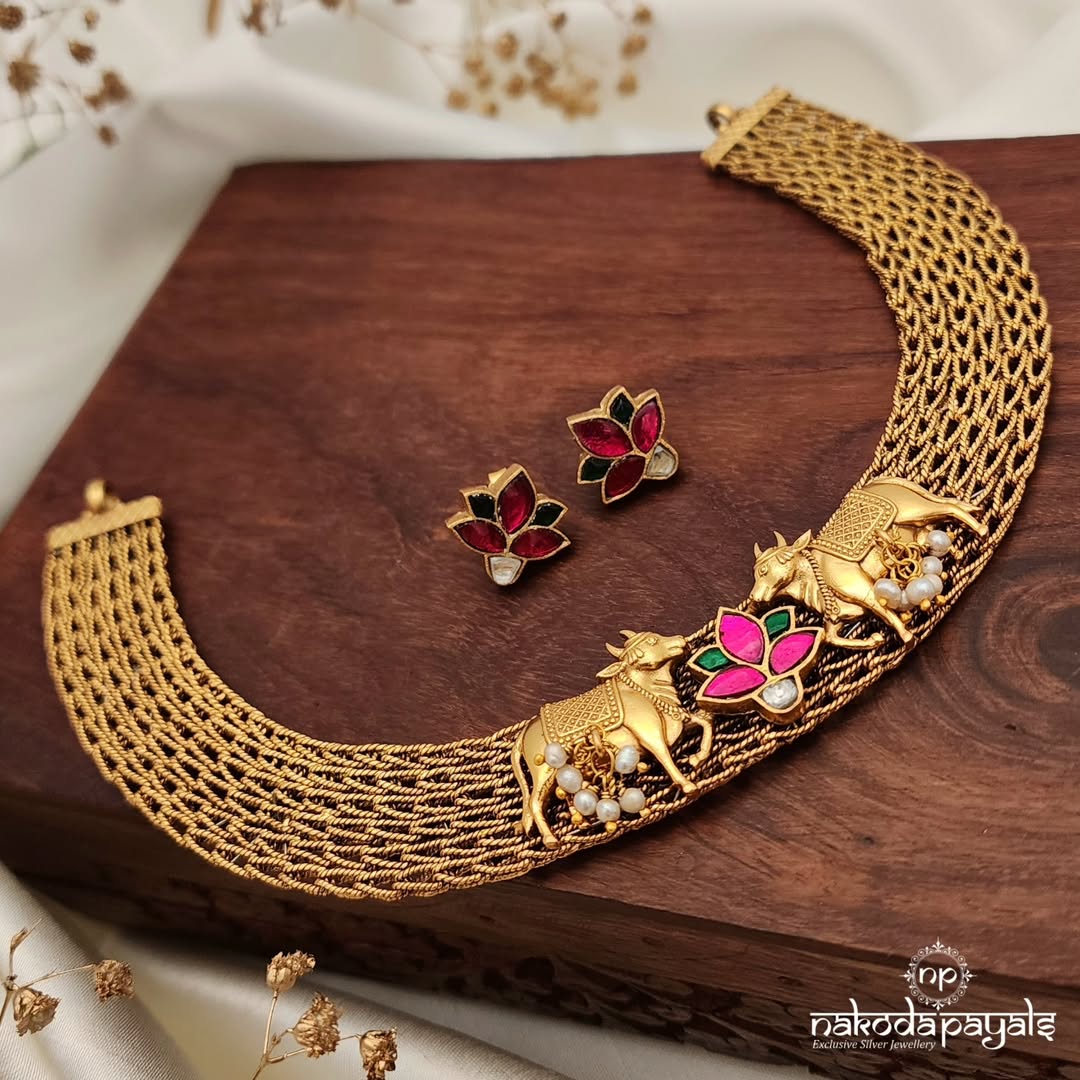 92.5 Pure Silver Antique Necklace Collections From 'Nakoda Payals'