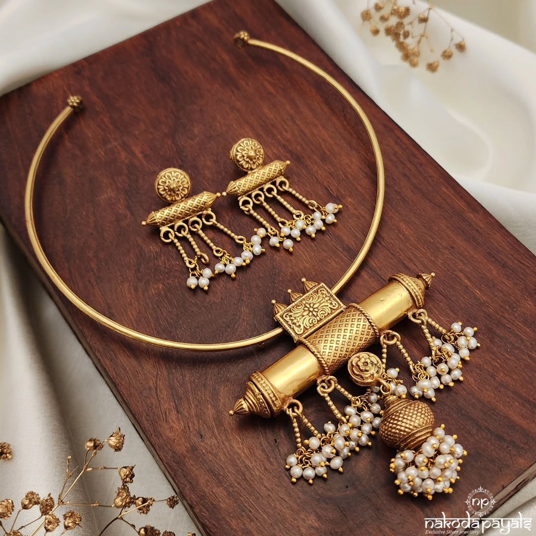 92.5 Pure Silver Antique Necklace Collections From 'Nakoda Payals'
