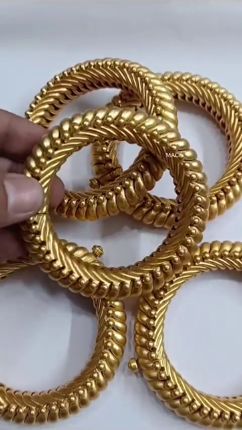 92.5 Silver Sutlada Kada From 'Macs Jewelry'