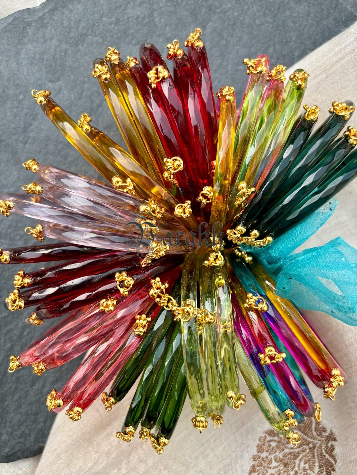 eautiful Crystal Ghoogri Design Glass Bangles From 'Varakh'