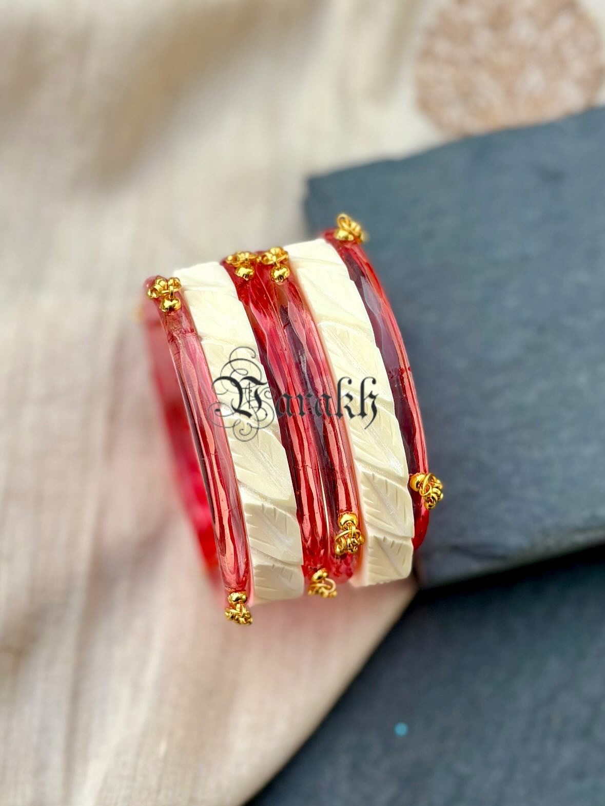 eautiful Crystal Ghoogri Design Glass Bangles From 'Varakh'