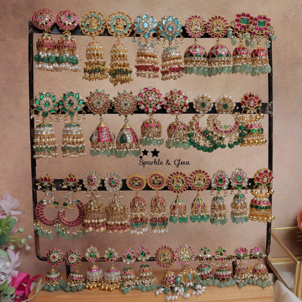 BridalJhumkas with Maatils Collection From 'Sparkles By Archana'