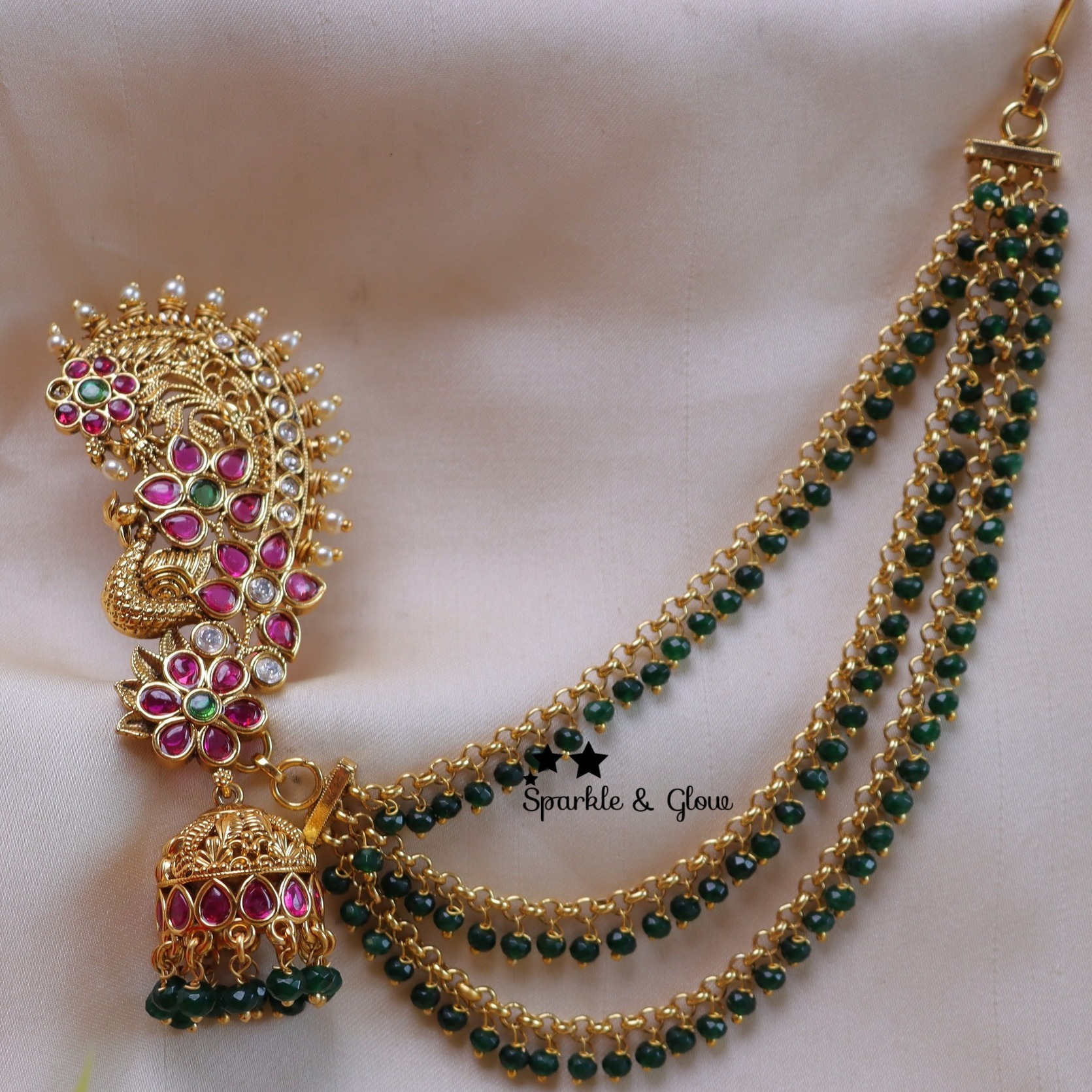 BridalJhumkas with Maatils Collection From 'Sparkles By Archana'