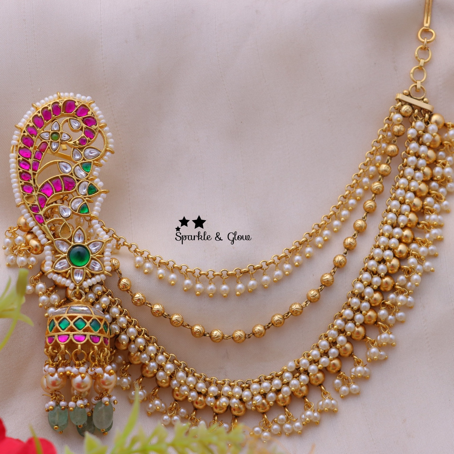 BridalJhumkas with Maatils Collection From 'Sparkles By Archana'