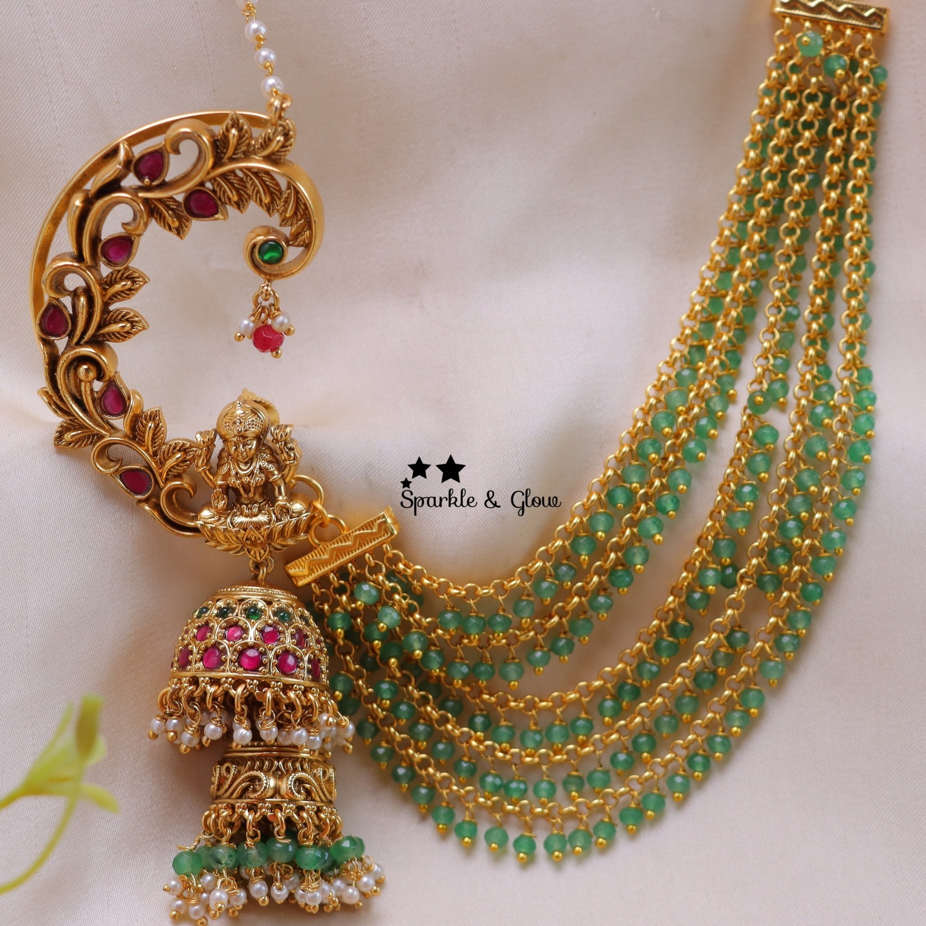 BridalJhumkas with Maatils Collection From 'Sparkles By Archana'