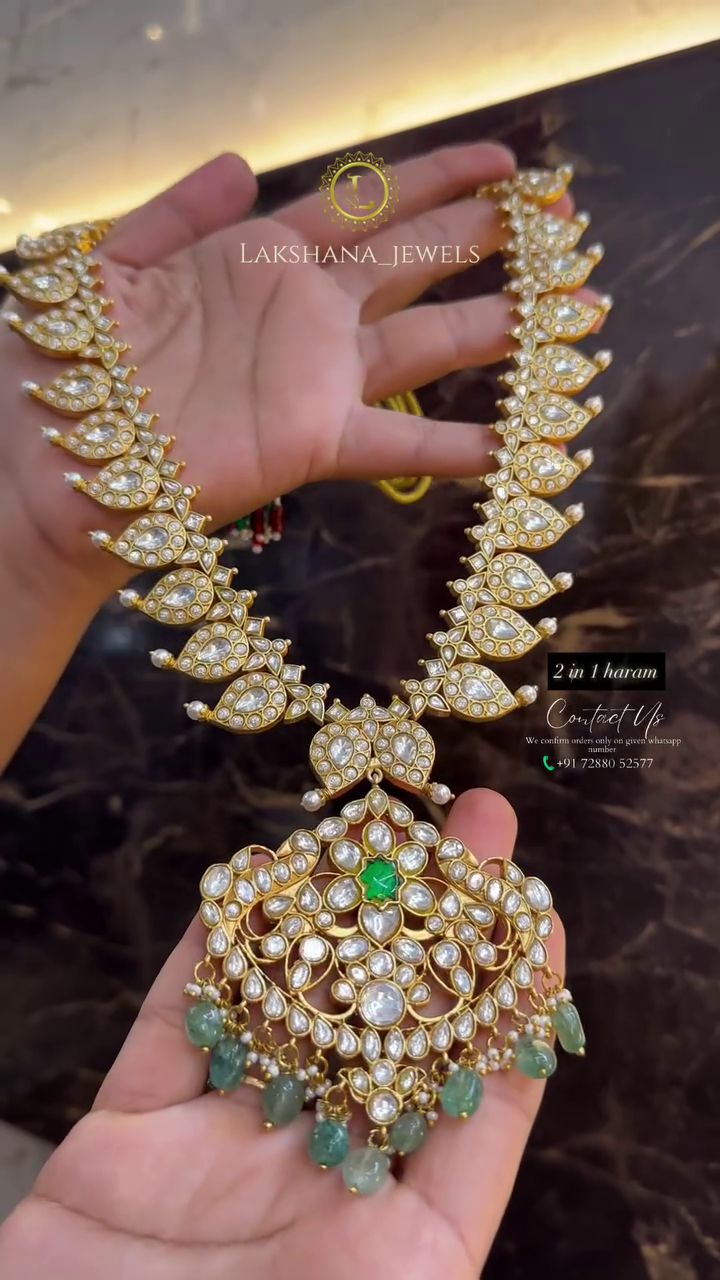 Double Sided Mango Design Necklace From 'Lakshna Jewels'