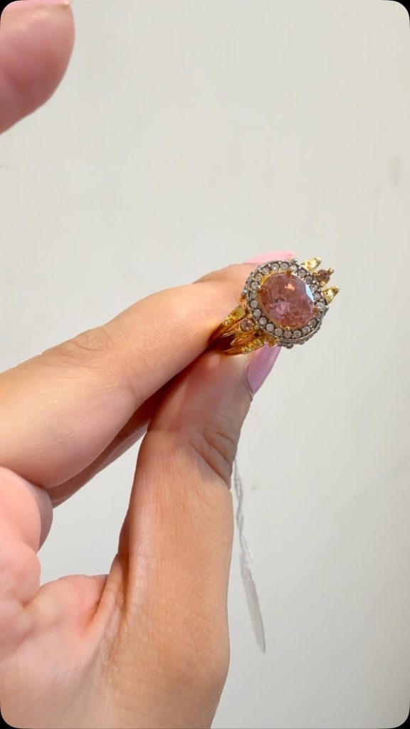 Gold Plated Reversible Ring 'Opline Blog'