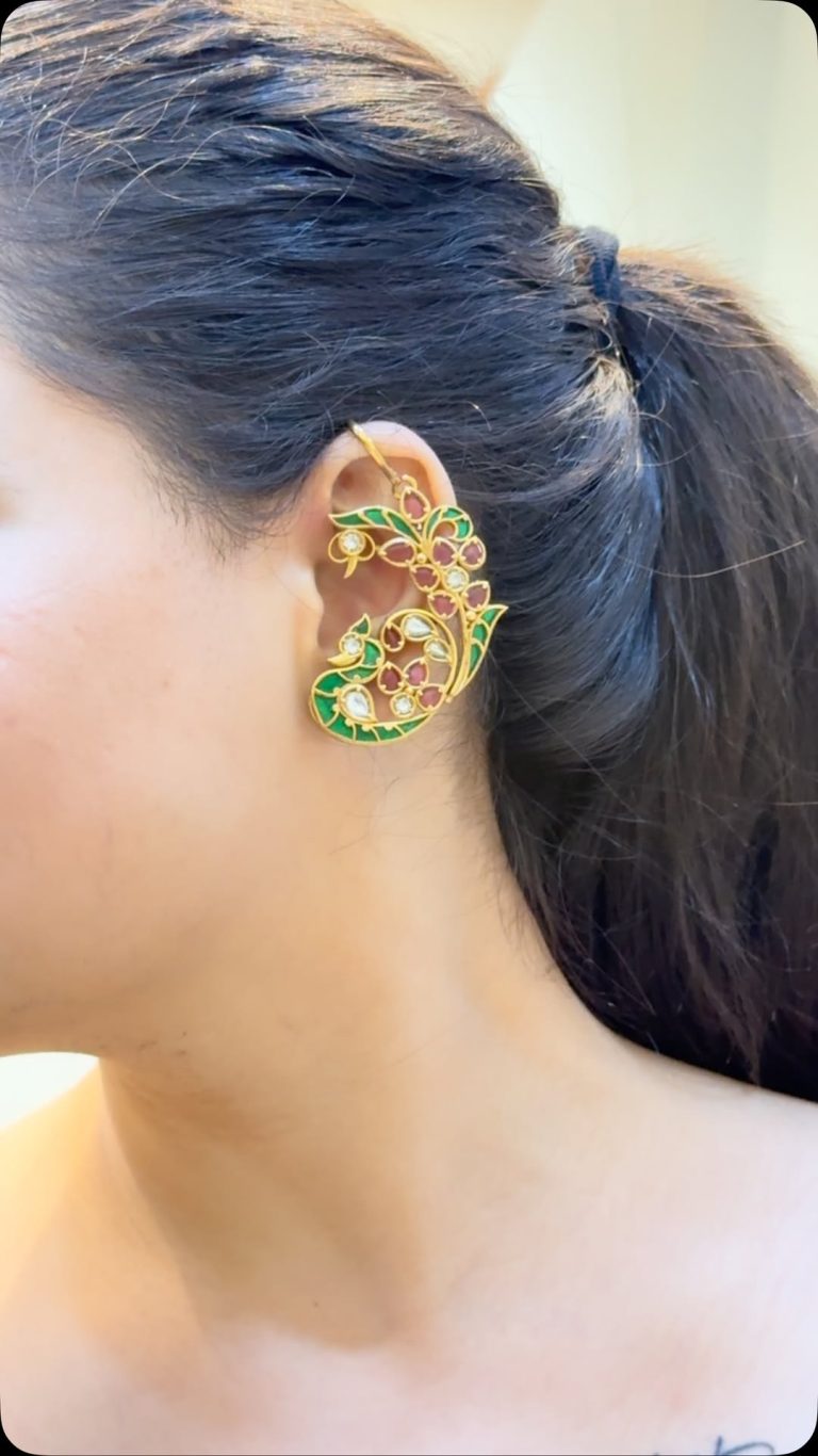 Jadau Kundan Ear Cuffs From 'Shirin Jewellery'
