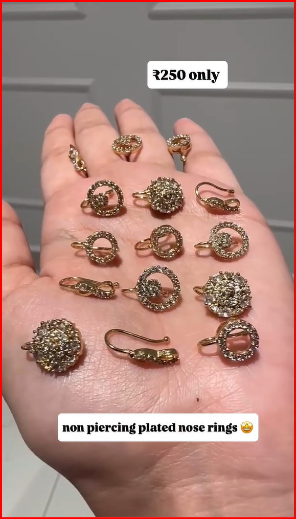 Latest Collection of Imitation Nose Pins From 'Shrishti Jewels'
