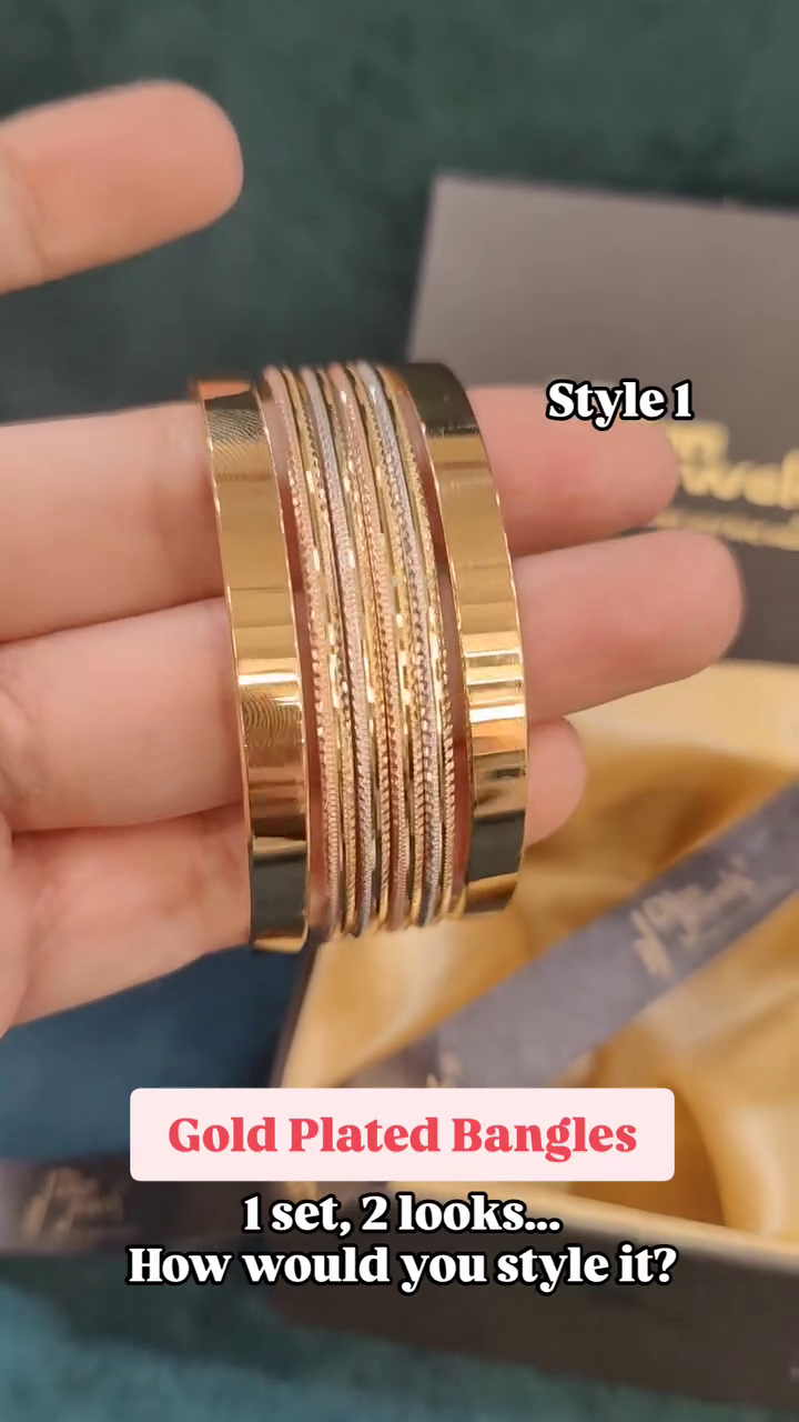 Simple and Superb Gold Plated Silver Bangles From 'DILAN JEWELS'