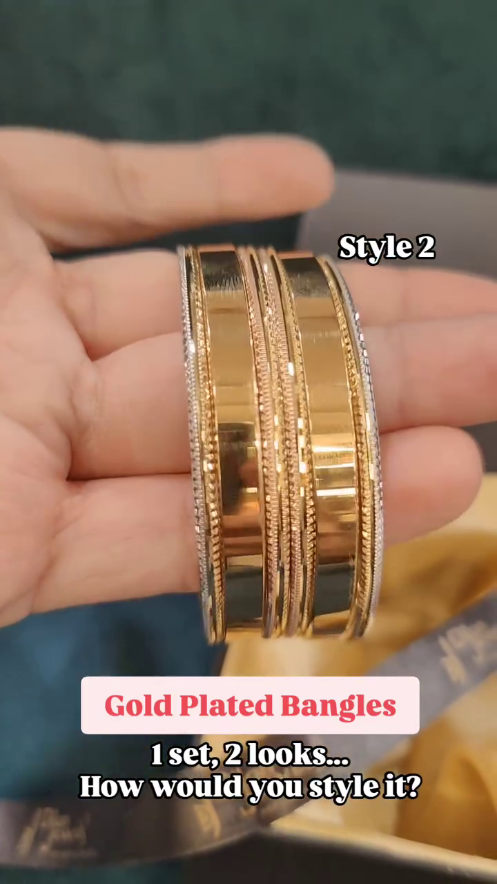 Simple and Superb Gold Plated Silver Bangles From 'DILAN JEWELS'