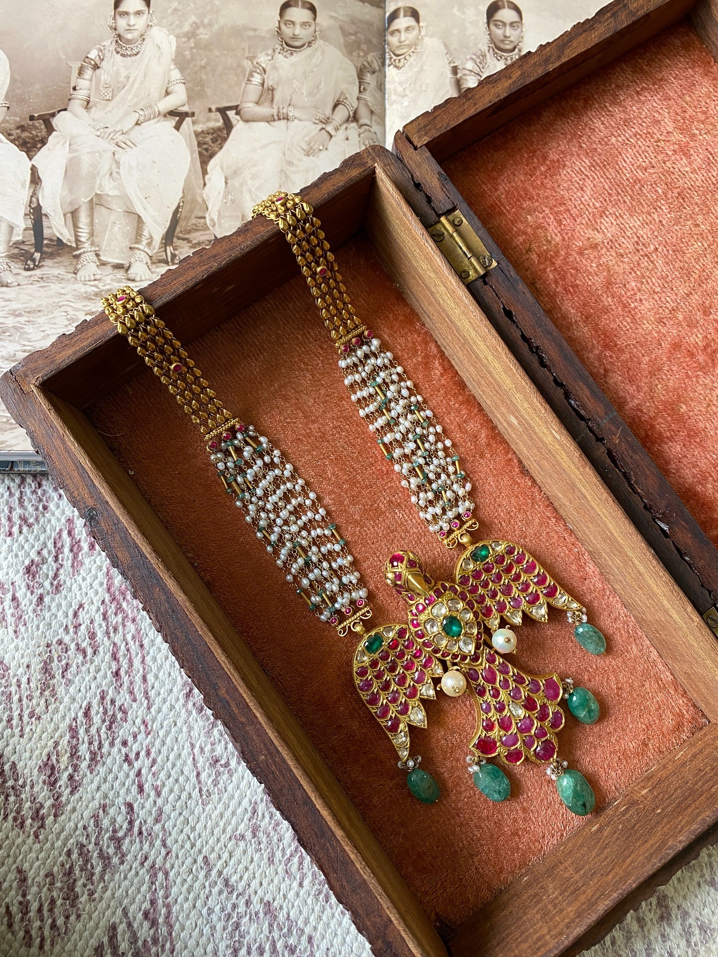 Traditional Garuda Pendant Gold Necklace From 'Arnav Jewellery'