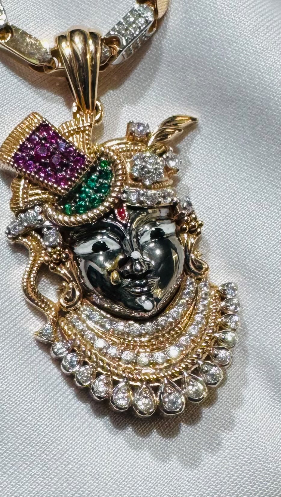 Traditional Sree Krishna Pendant Gold Chain From 'Varudi Jewellers'