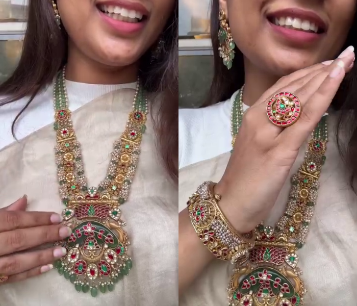 Gold Plated Long Haram From 'Raj Jewellery'