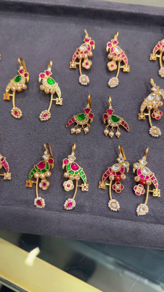 92.5 Silver Gold Plated Bugadi Earrings From 'De Silver Studio'