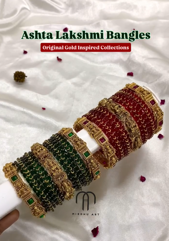 Aastha Lakshmi with Glass Bangles From 'Mirdhu Art'