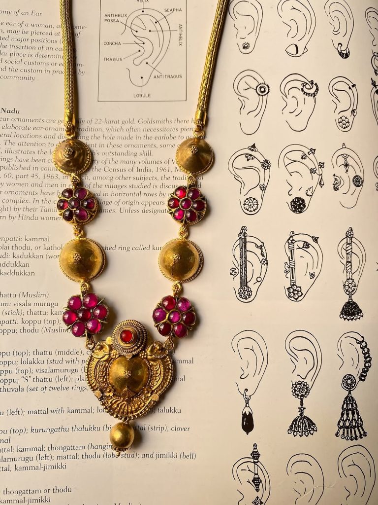 Antique Finish Ruby Stones Gold Necklace From 'Arnav Jewellery'