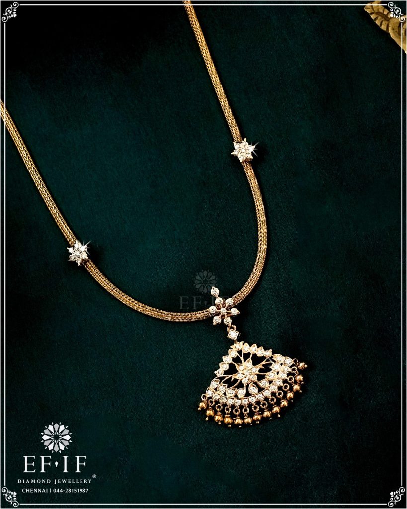 Beautiful Diamond Necklace From 'EF-IF Diamonds Jewellery'