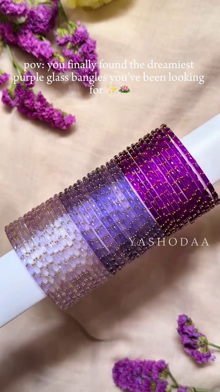 Beautiful Glass Bangles From 'Yashodaa'