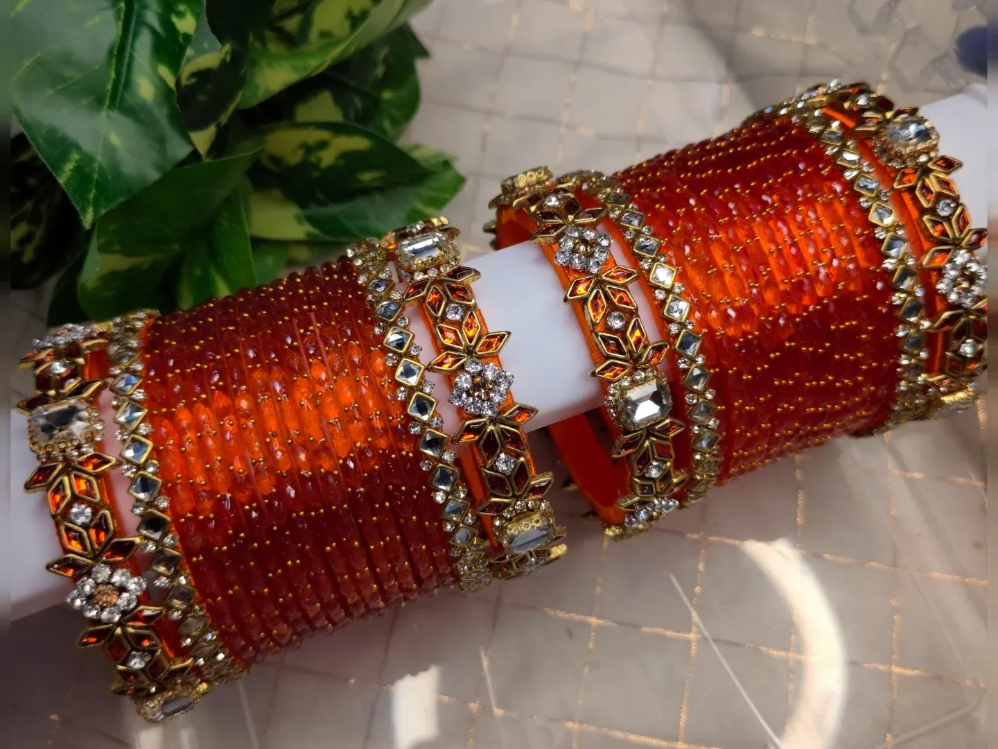 Beautiful Glass Bangles Set From 'Nila Bangles'