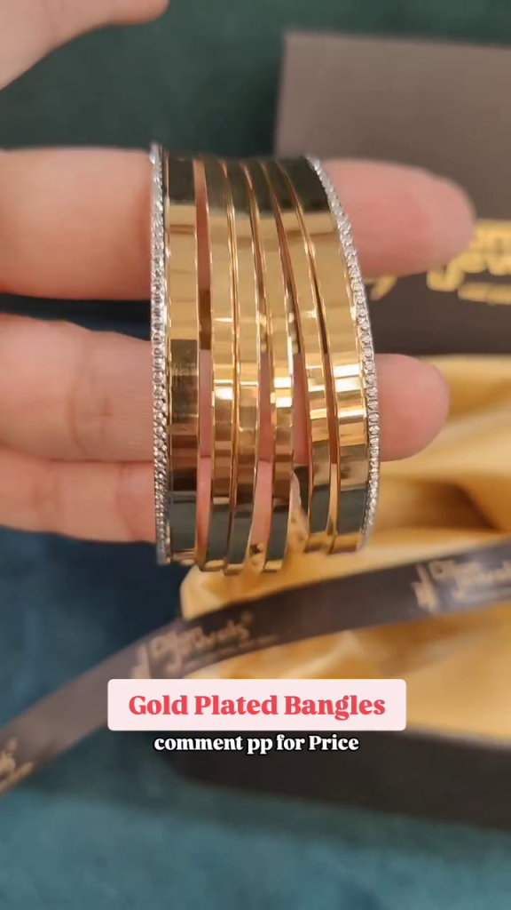 Beautiful Gold Plated Silver Bangles From 'DILAN JEWELS'