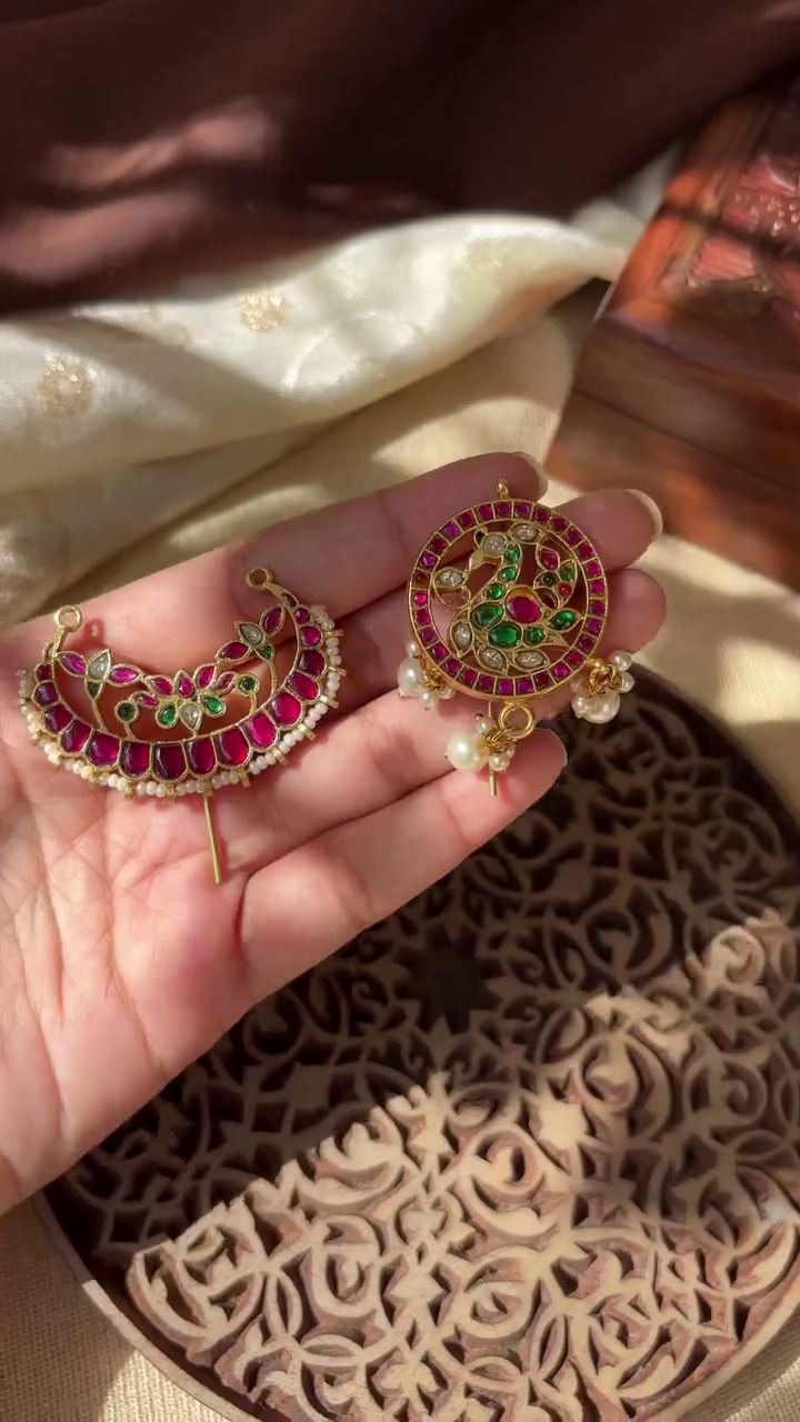 Beautiful Jadau Kundan Hair Pins Collection From 'Sreeni Accessories'