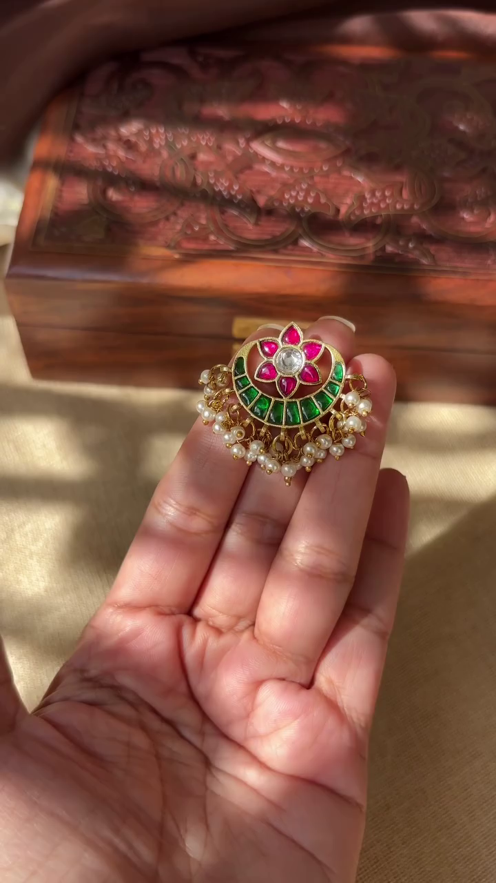 Beautiful Jadau Kundan Hair Pins Collection From 'Sreeni Accessories'