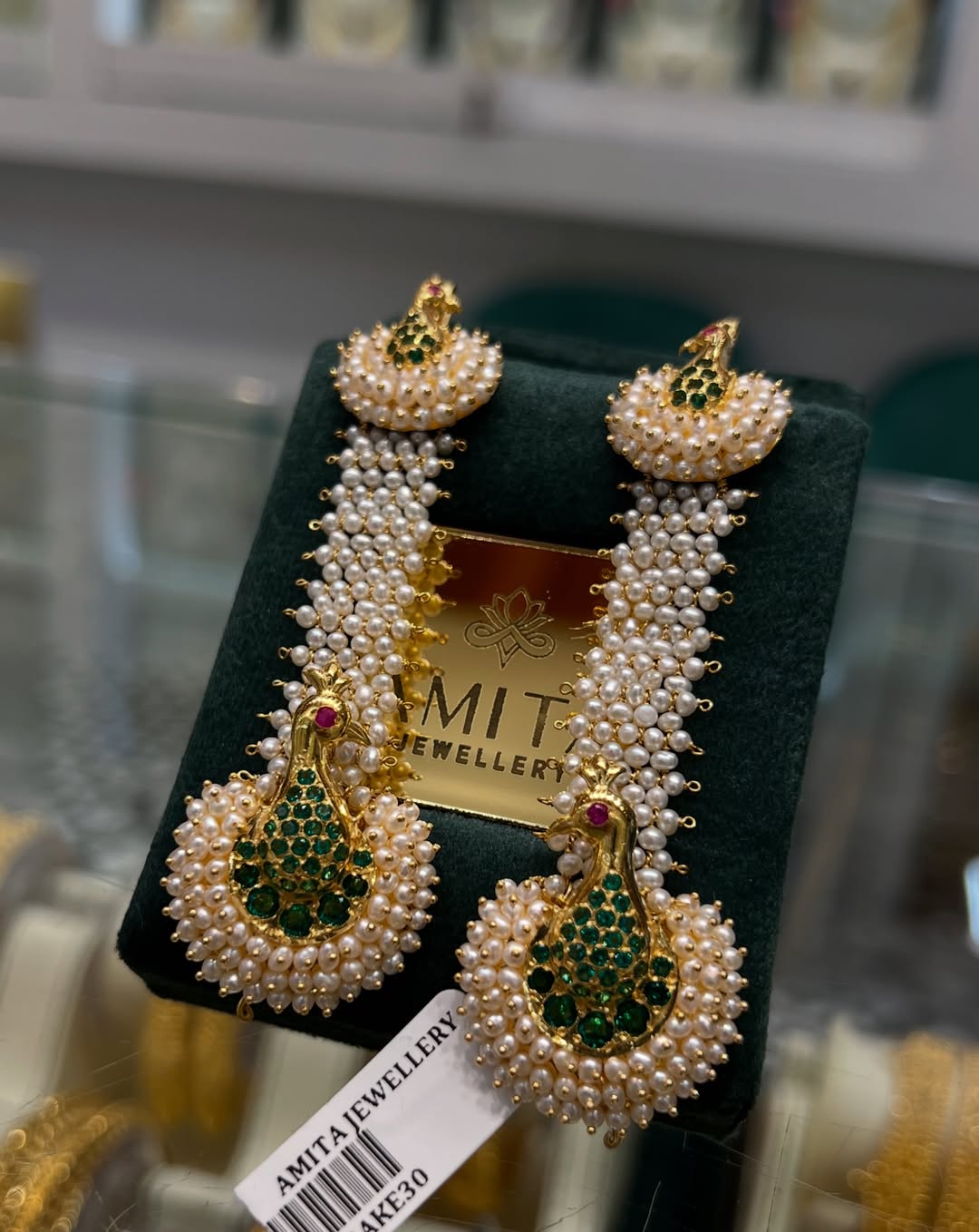 Beautiful Peacock Pakke Earrings From 'Amita Jewellery'