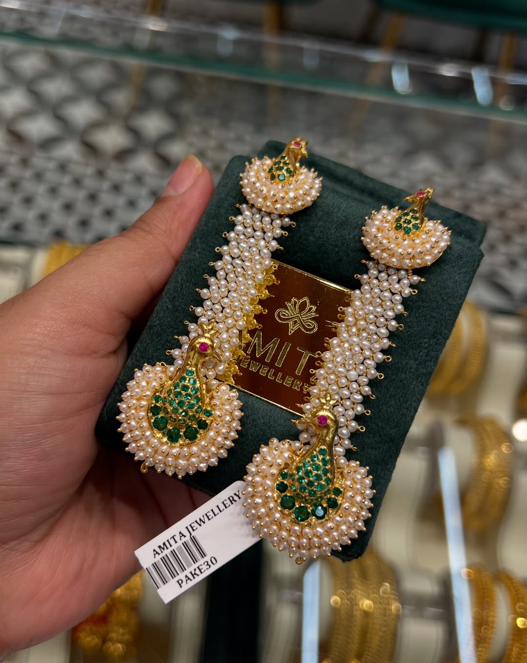 Beautiful Peacock Pakke Earrings From 'Amita Jewellery'