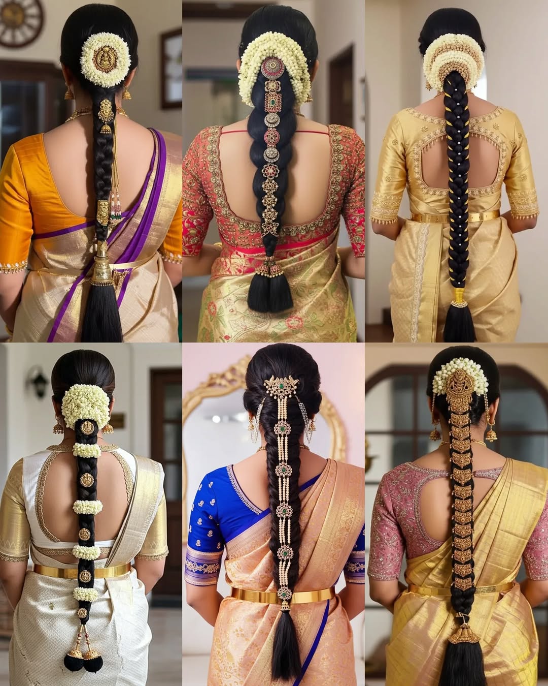 Bridal Hair Styling Ideas With Hair Accessories From 'South India Jewels'