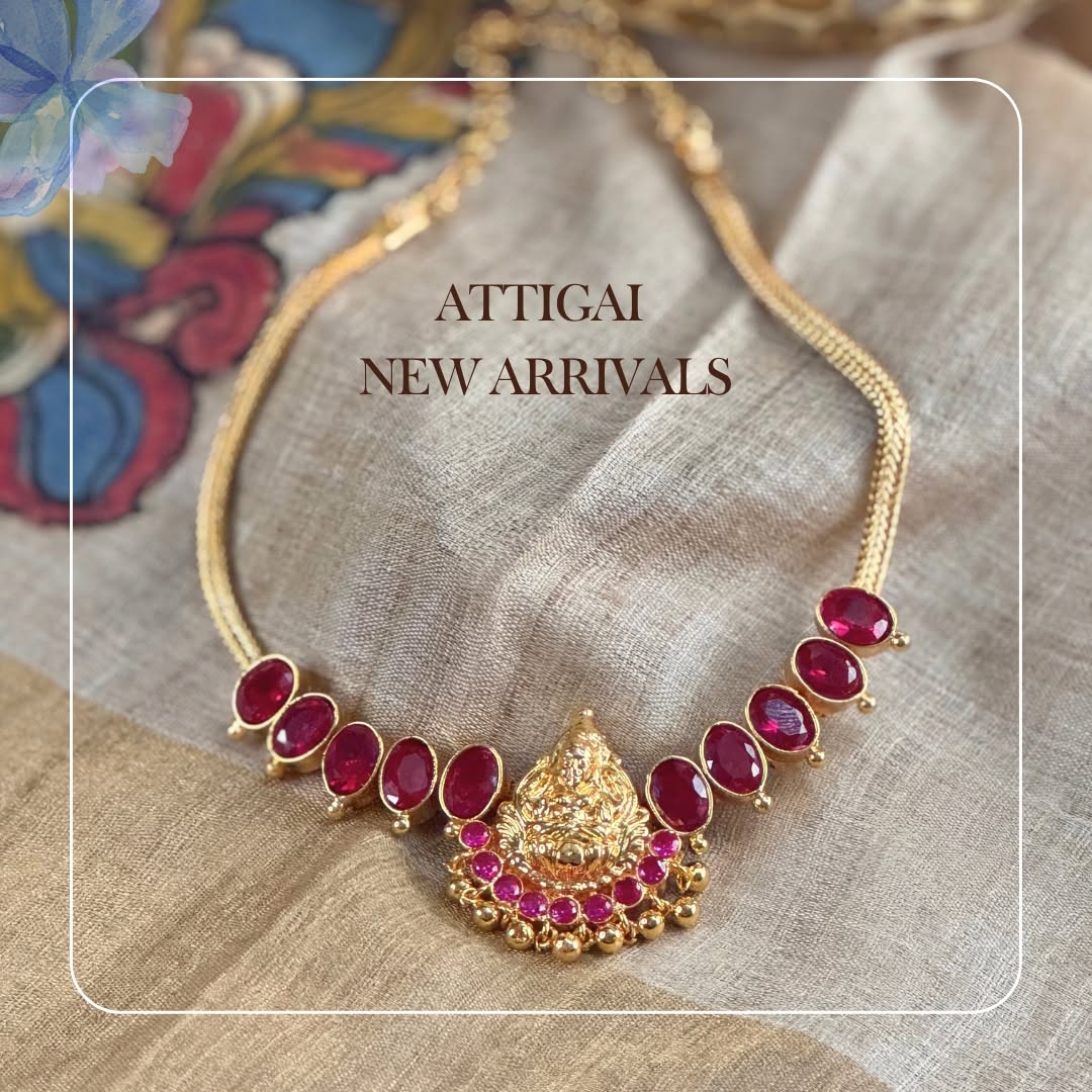 Gold Plated Attigai Necklace Collection From 'Cbigs Jewels'