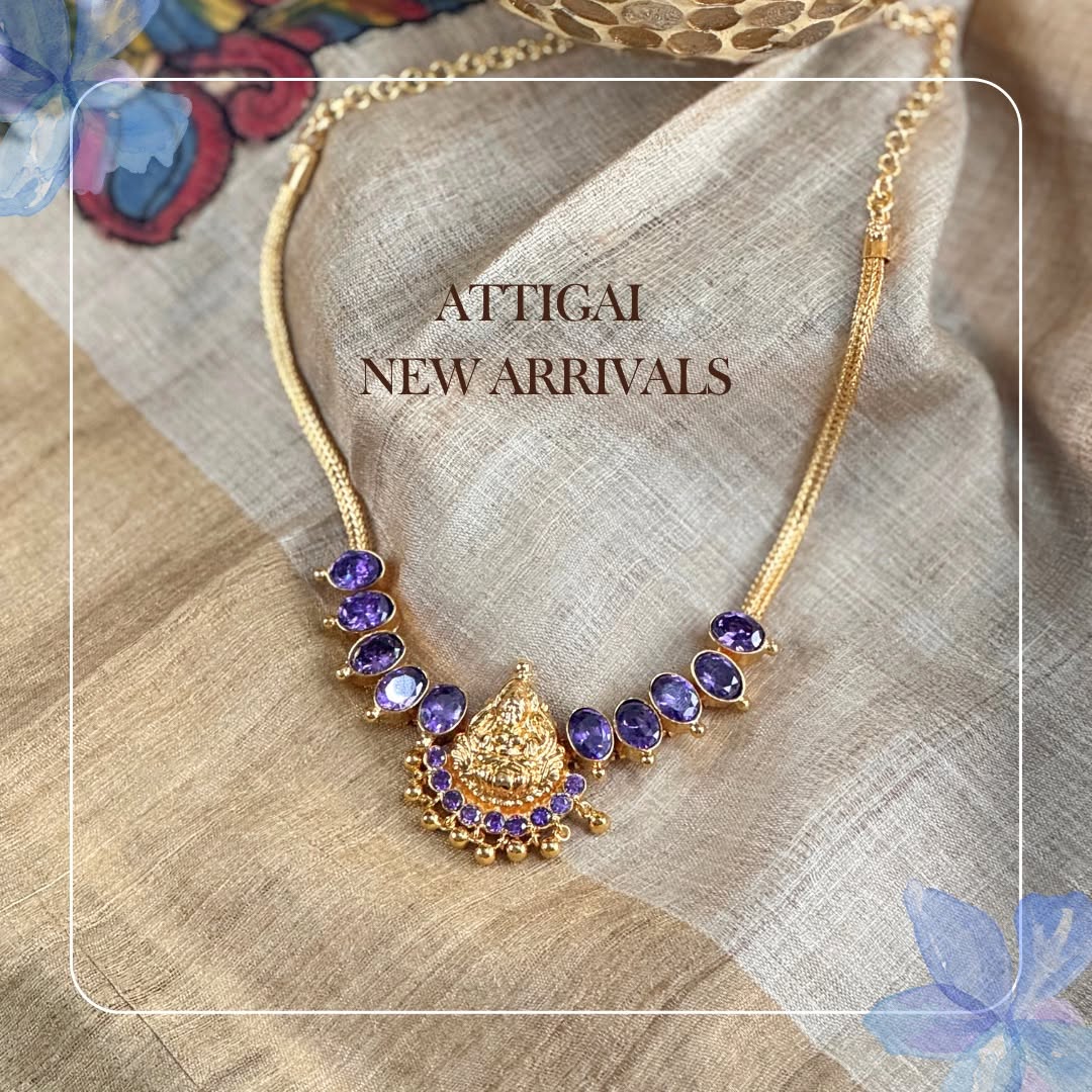 Gold Plated Attigai Necklace Collection From 'Cbigs Jewels'