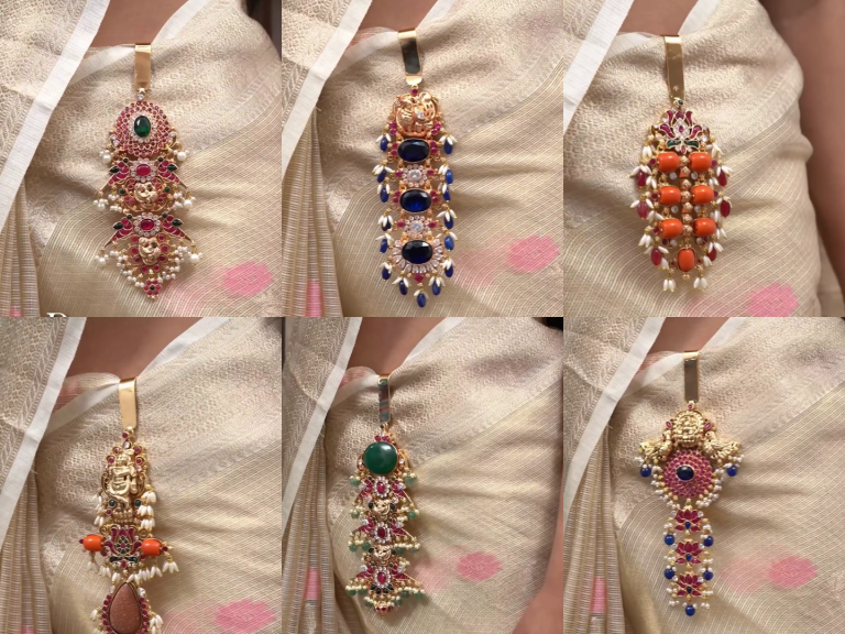 Gold Plated Saree Key Chains From 'Queens Jewel Emporium'