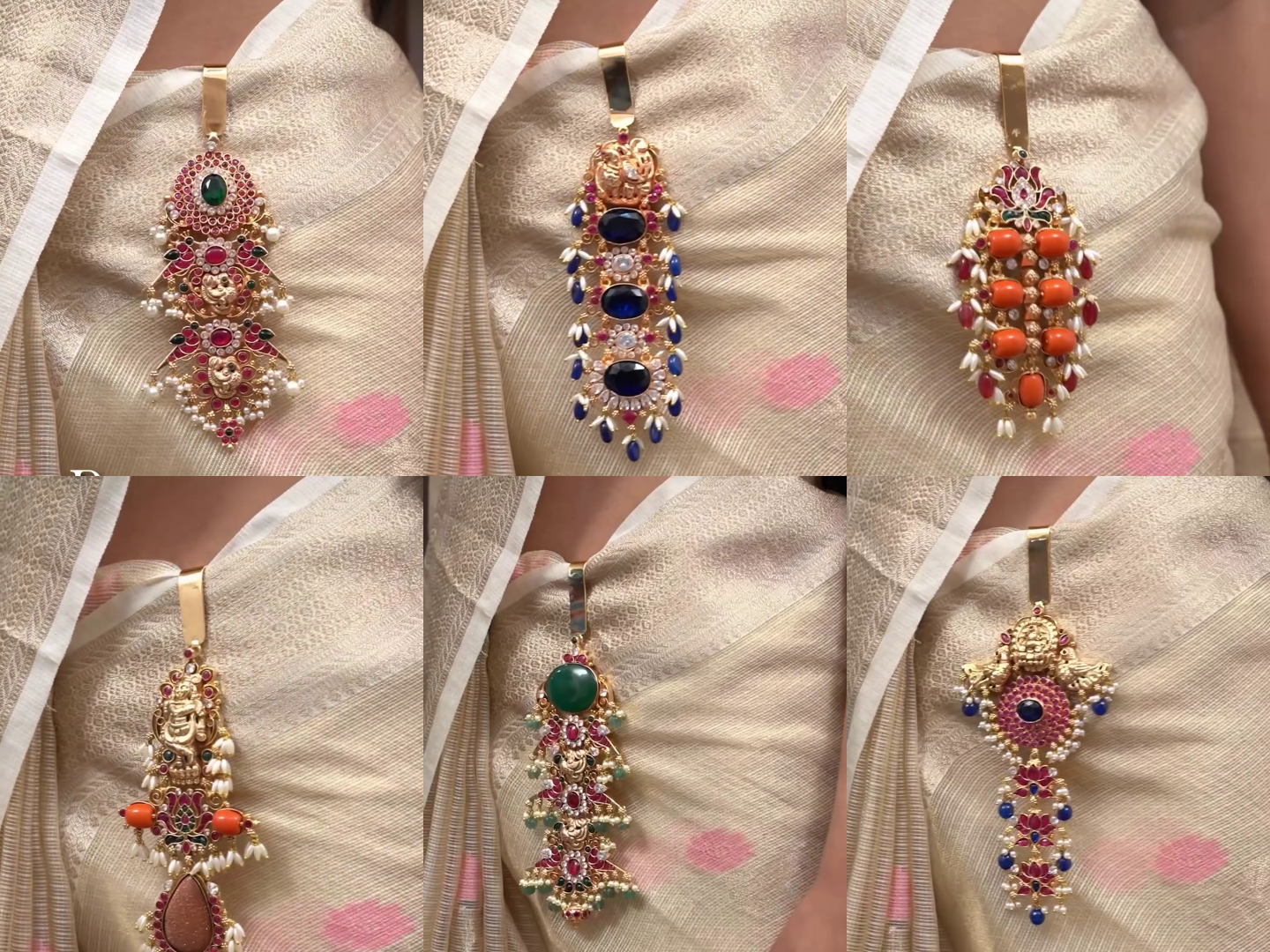 Gold Plated Saree Key Chains From 'Queens Jewel Emporium'