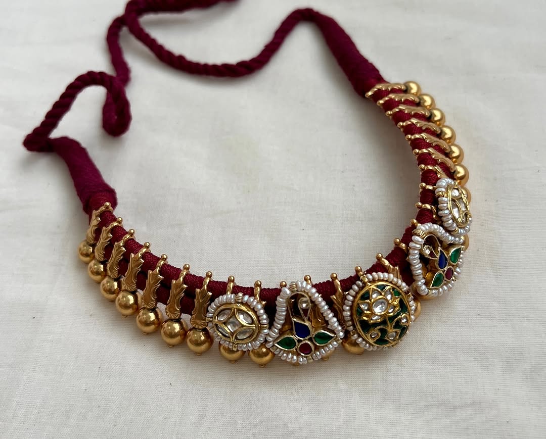 Gold Plated Threaded Choker Sets From 'House of Taamara'