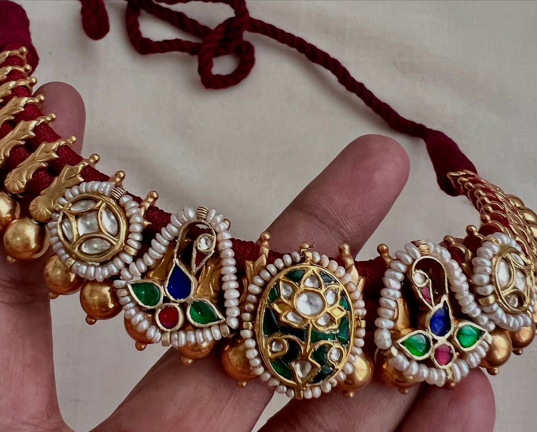 Gold Plated Threaded Choker Sets From 'House of Taamara'