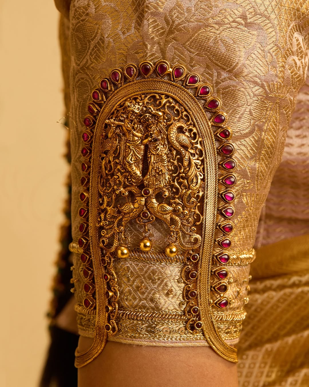Gold Radha and Krishna Vanki From 'C Krishna Chetty & Co'