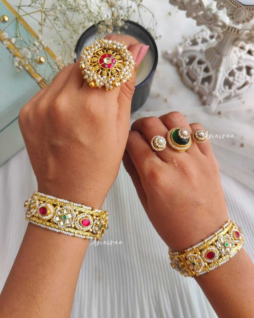 Latest Polki Jewellery Collection From 'Anairaa Official'