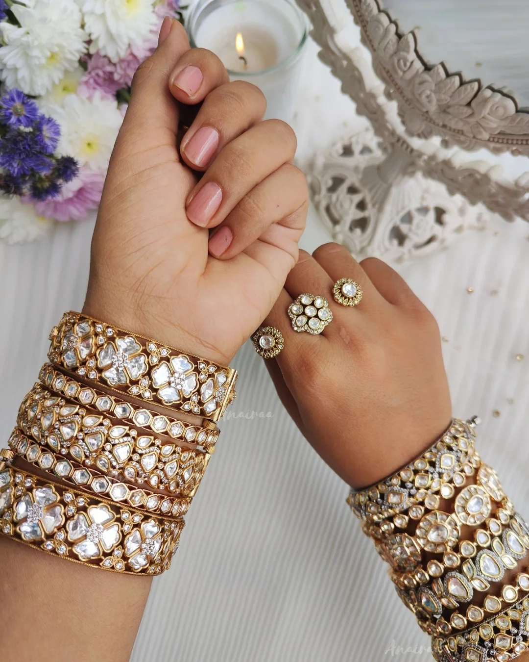 Latest Polki Jewellery Collection From 'Anairaa Official'