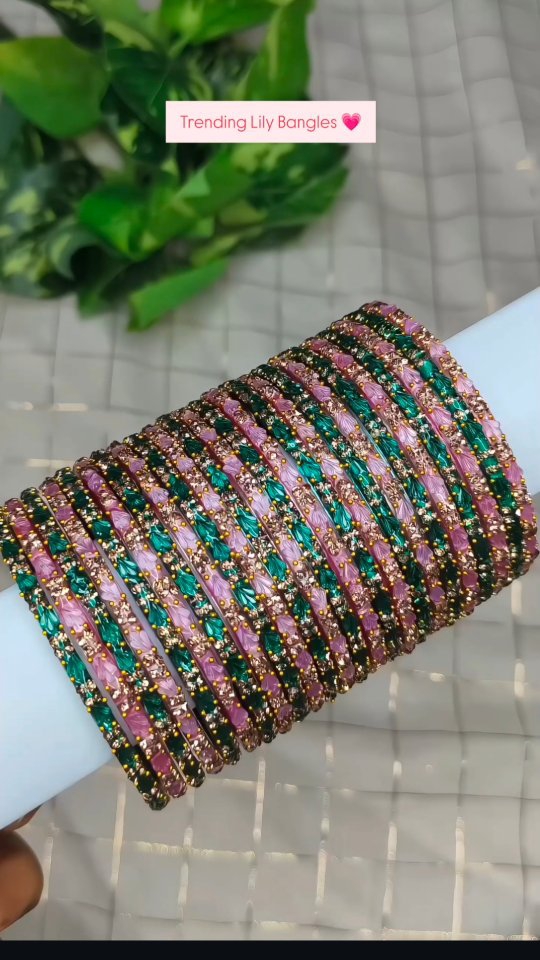 Trending Lily Glass Bangles From 'Nila Bangles'