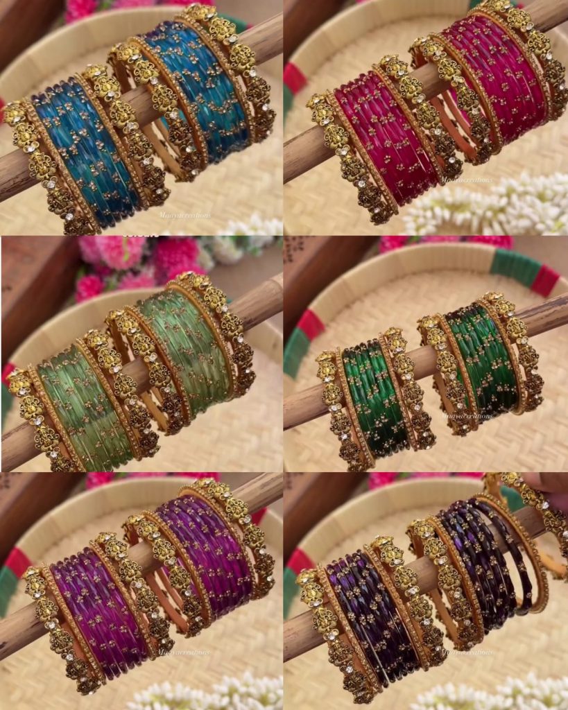 Beautiful Glass Bangles Collection From 'Maaya Creations'