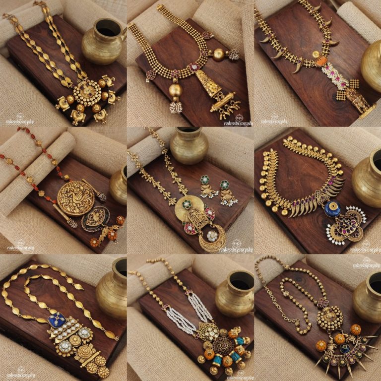 92.5 Silver Antique Necklace Collections From 'Nakoda Payals'