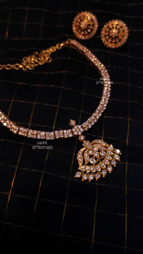 White Stones Attigai From 'Silver Sashti'
