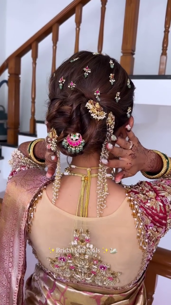 Bridal Bun Goals Hair Styling By 'Prajkta Sawant'