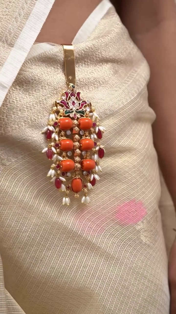 Gold Plated Saree Key Chains From 'Queens Jewel Emporium'