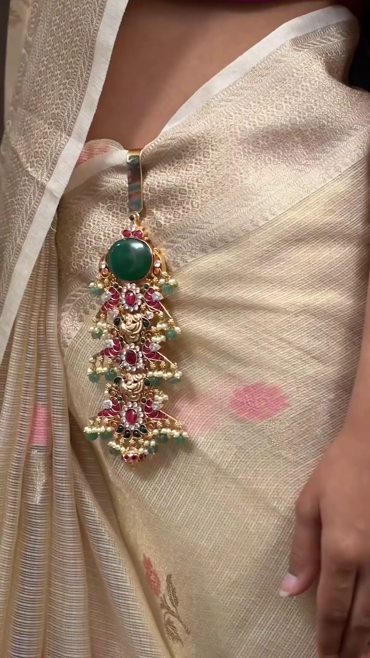 Gold Plated Saree Key Chains From 'Queens Jewel Emporium'