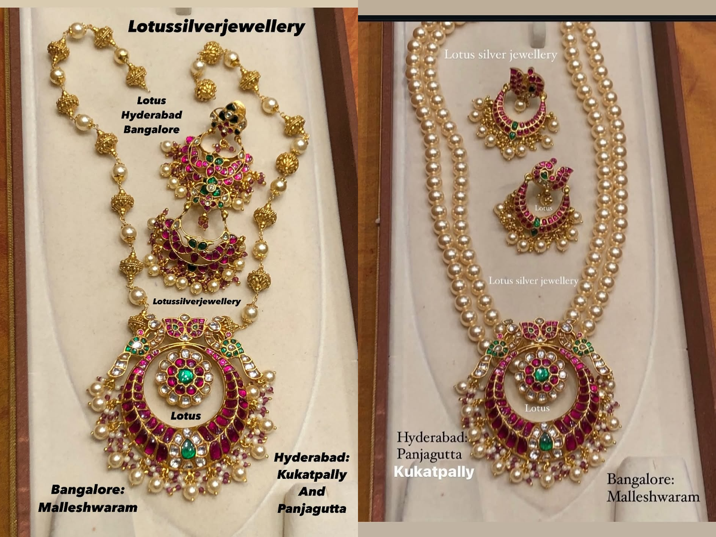 Gold Plated Pearl And Kundan Necklace Collections From 'Antique Lotus'