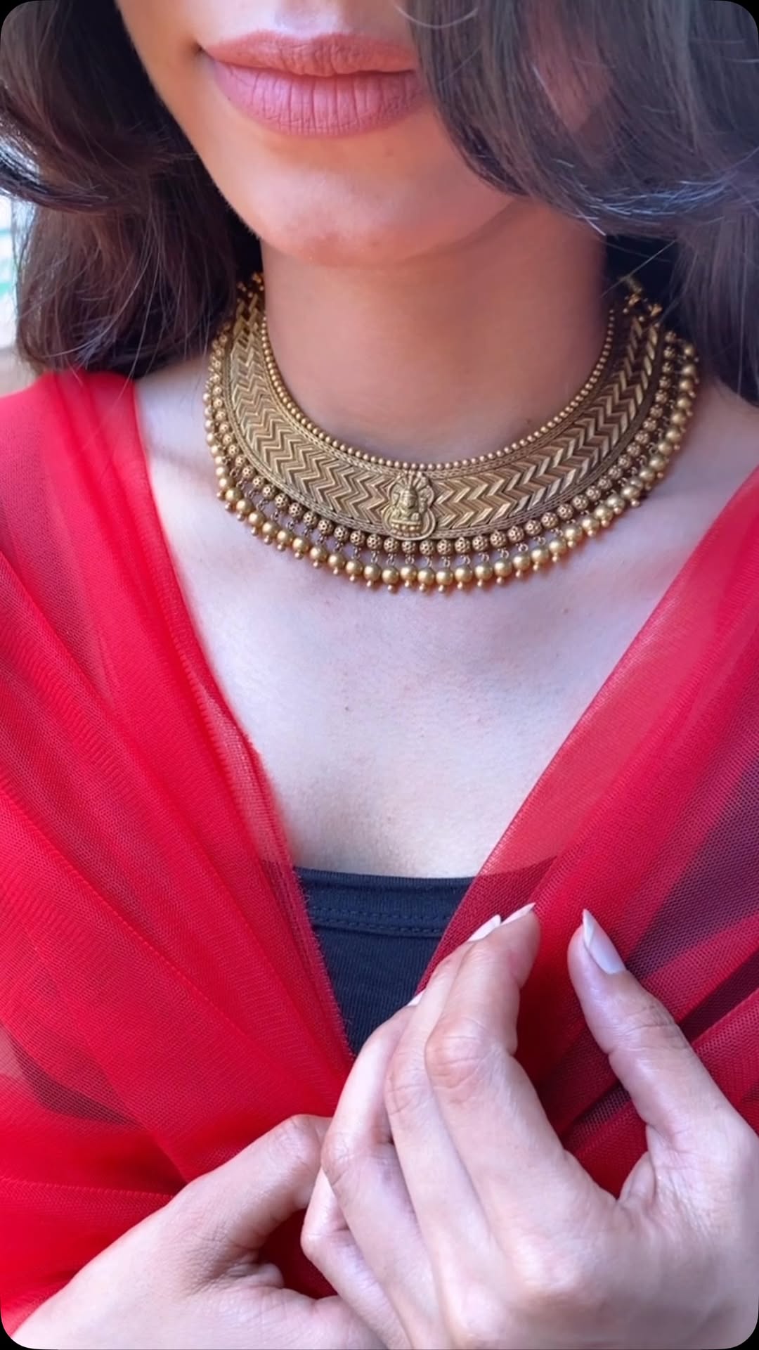 Gold Gejje Addige Necklace From 'Arnav Jewellery'