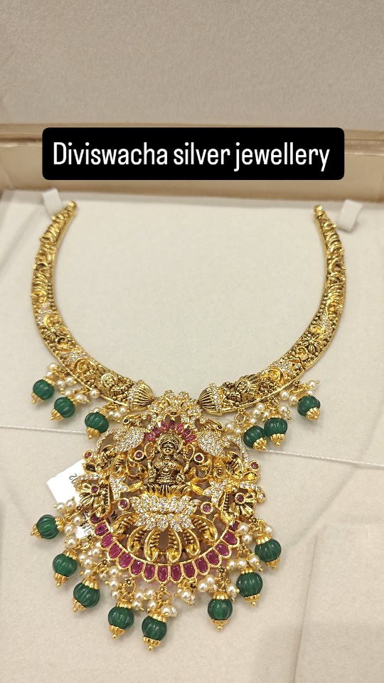 Antique Lakshmi Kante Necklace From 'Diviswacha Silvers'
