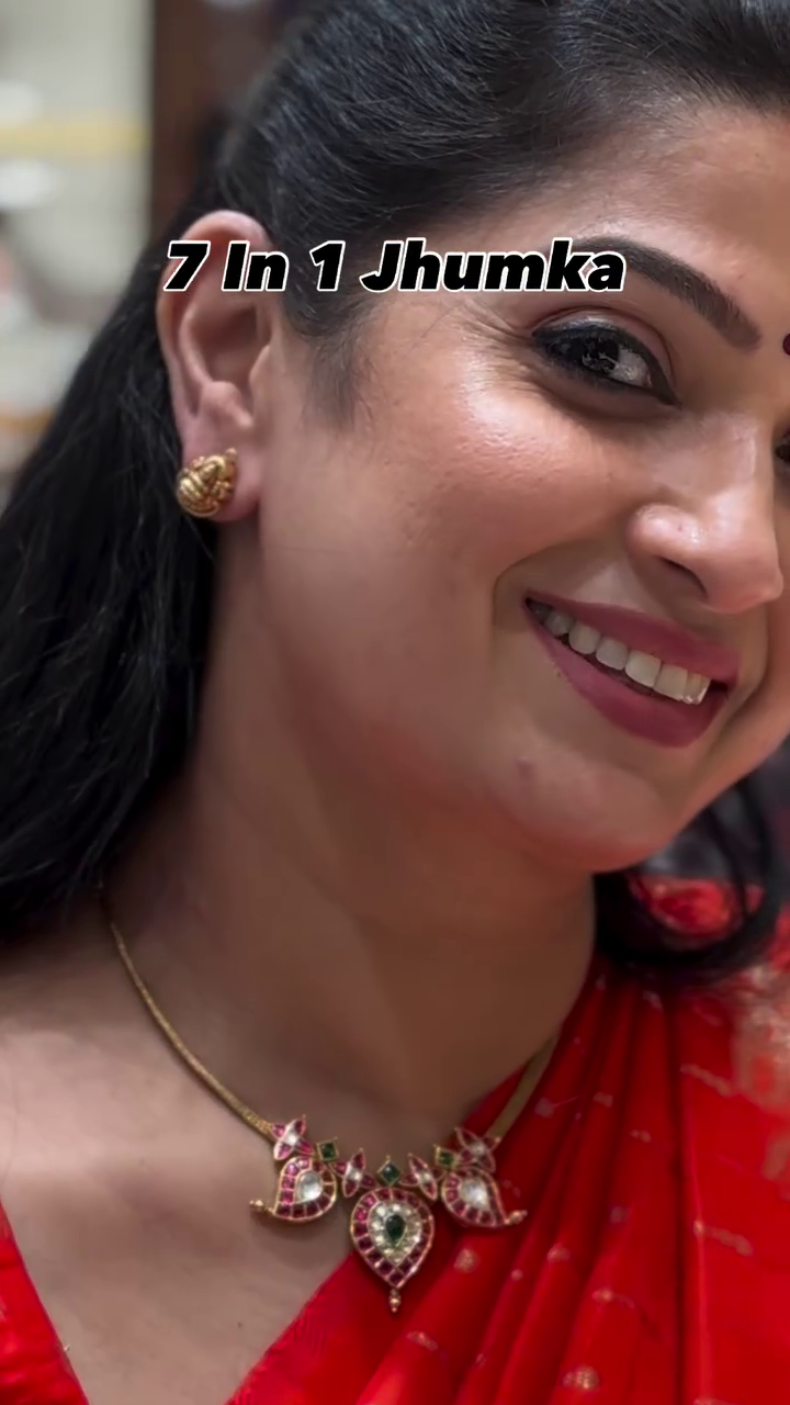 7 in 1 Gold Jhumkas From 'Mukunda Jewellers'